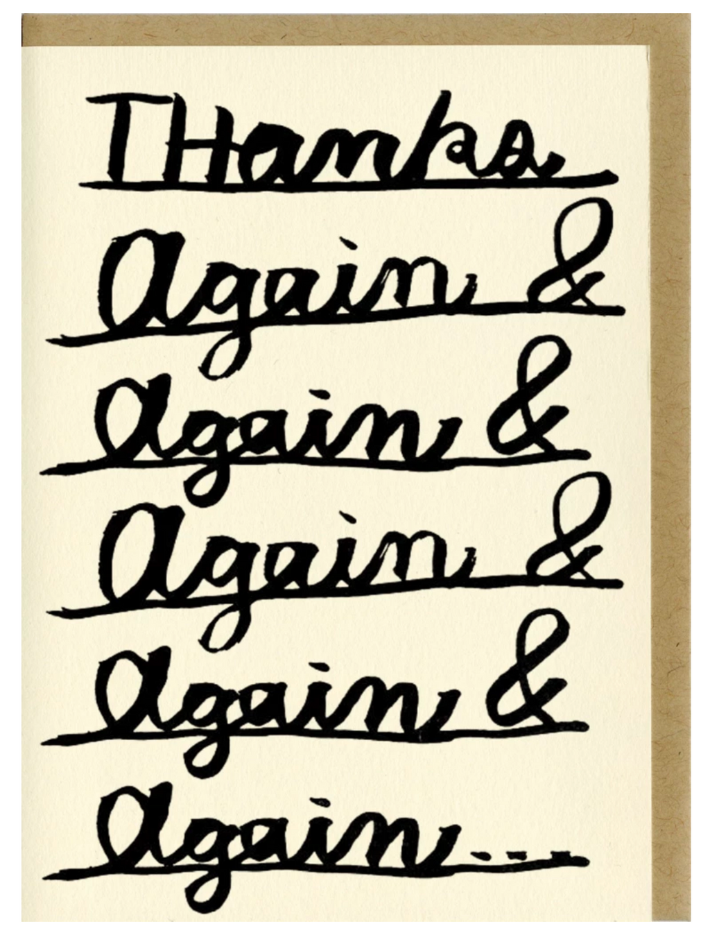 Thanks Again Card